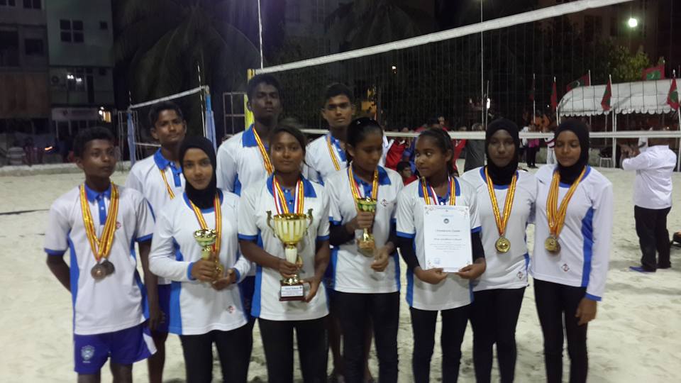 އިންޓަ ސްކޫލް ބީޗުވޮލީ ގޮއިދޫ ސްކޫލް ކާމިޔާބު ކޮށްފި