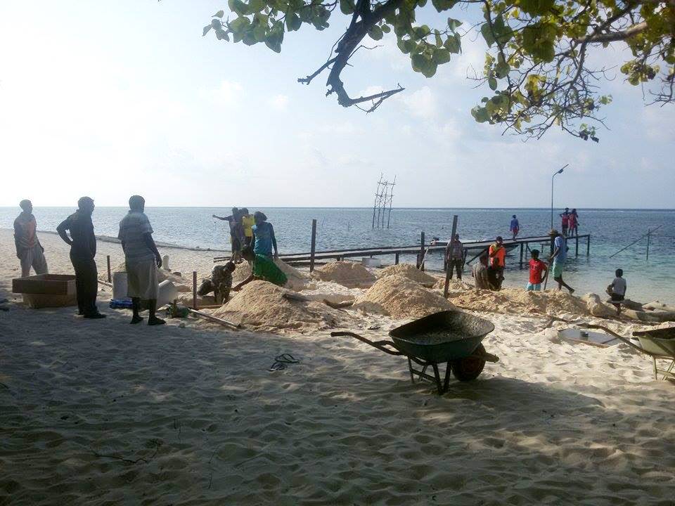 ފެހެންދޫގައި ފާލަމެއް އެޅުމުގެ މަސައްކަތް ފަށައިފި