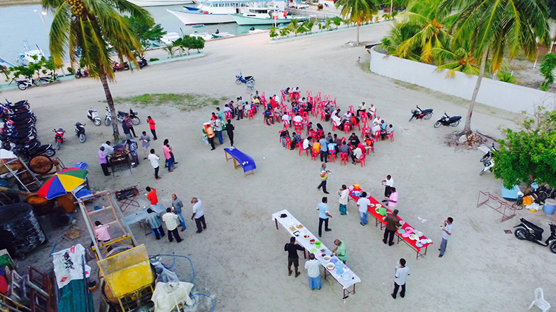 ޓީބީ އިން މިއަދު ބޭއްވި ބޮޑު ރޯދަ ވީއްލުމުމުގެ ތެރެއިން – އިޓީ ފޮޓޯ: ރާއިފް ޔޫސުފް ޑްރޯން 