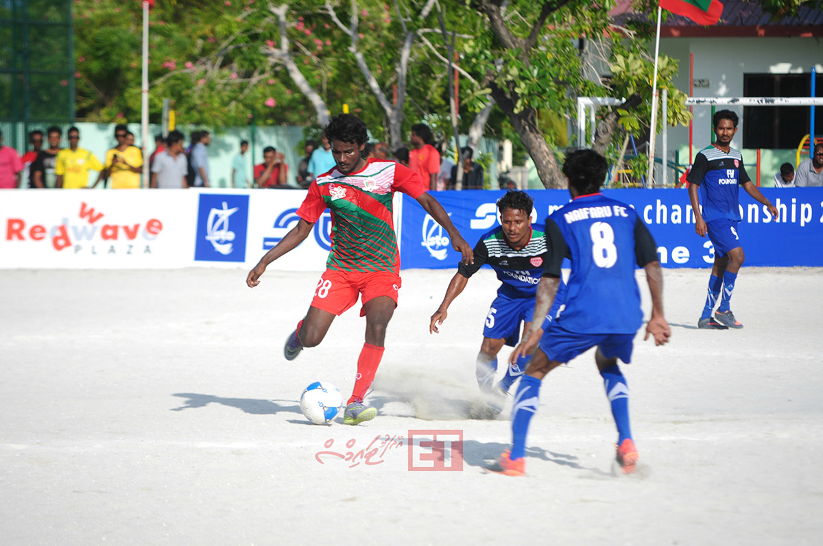 މިއަދު ހަވީރު އޭދަފުއްޓާއި އާއި ނައިފަރު ބައްދަލުކުރި މެޗްގެ ތެރެއިން | އީޓީ ފޮޓޯ:ރާއިފް ޔޫސުފް