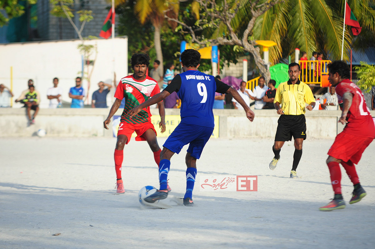 މިއަދު ހަވީރު އޭދަފުއްޓާއި އާއި ނައިފަރު ބައްދަލުކުރި މެޗްގެ ތެރެއިން | އީޓީ ފޮޓޯ:ރާއިފް ޔޫސުފް
