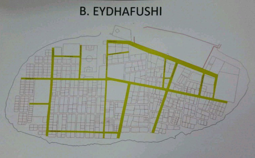 ތާރުއަޅާ މަގުތައް ފާހަގަކޮށްފައިވާ ކުރެހުމެއް