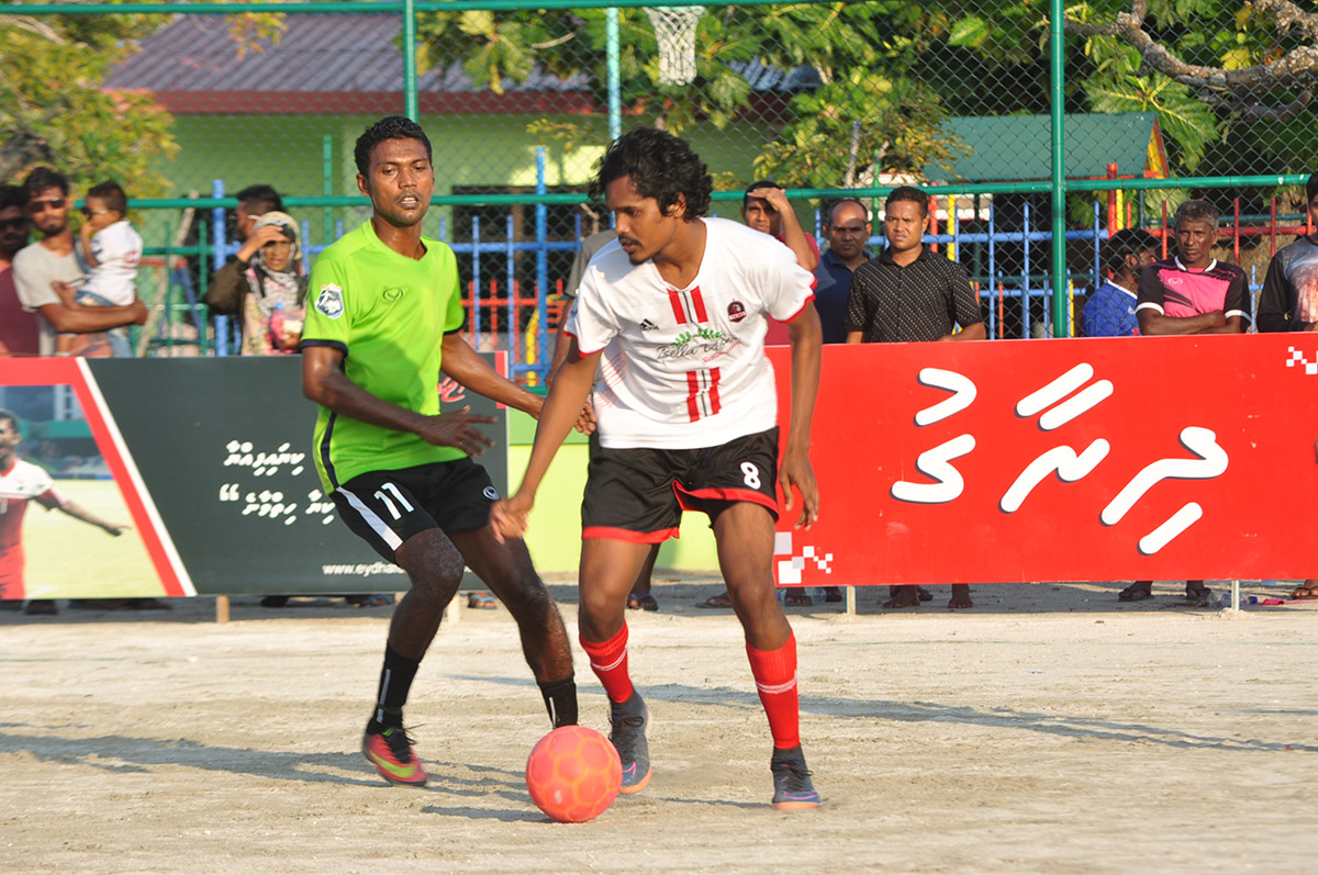 މިއަދުގެ ދެވަނަ މެޗްގައި ސޮނެވާ އާއި ފެއިމްސް ކުޅެނީ |އީޓީ ފޮޓޯ:ރާއިފް ޔޫސުފް