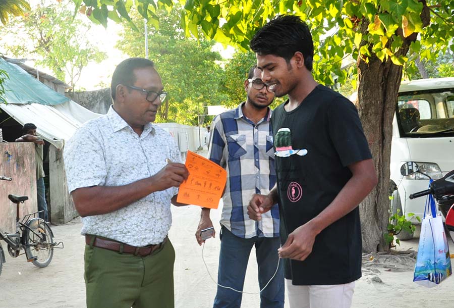 ރެޑްކްރެސެންޓާއި ފޭލި ގުޅިގެން ބިދޭސީންނަށް އެޗް1އެން1 އާ ބެހޭ މައުލޫމާތު ދީފި