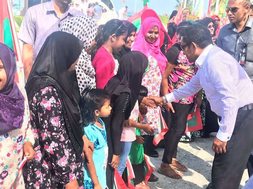 ރައީސް ޔާމީން ކެންދޫއަށް ވަޑައިގެންފި