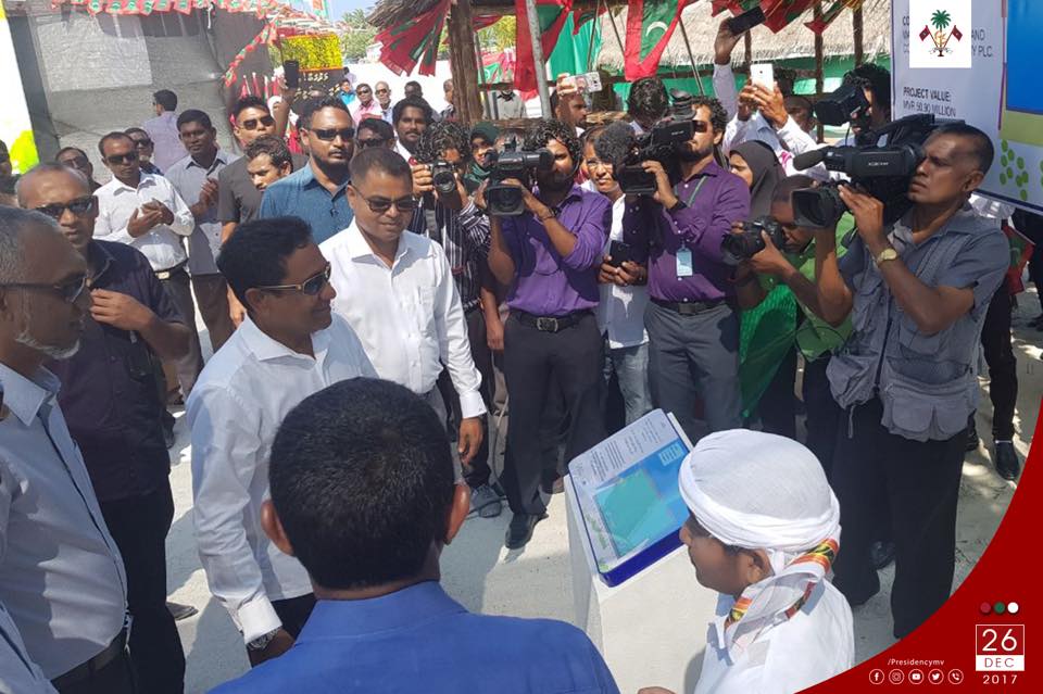 ރައީސް ޔާމީން ތުޅާދޫ ބަނދަރު ހުޅުވައިދެއްވައިފި