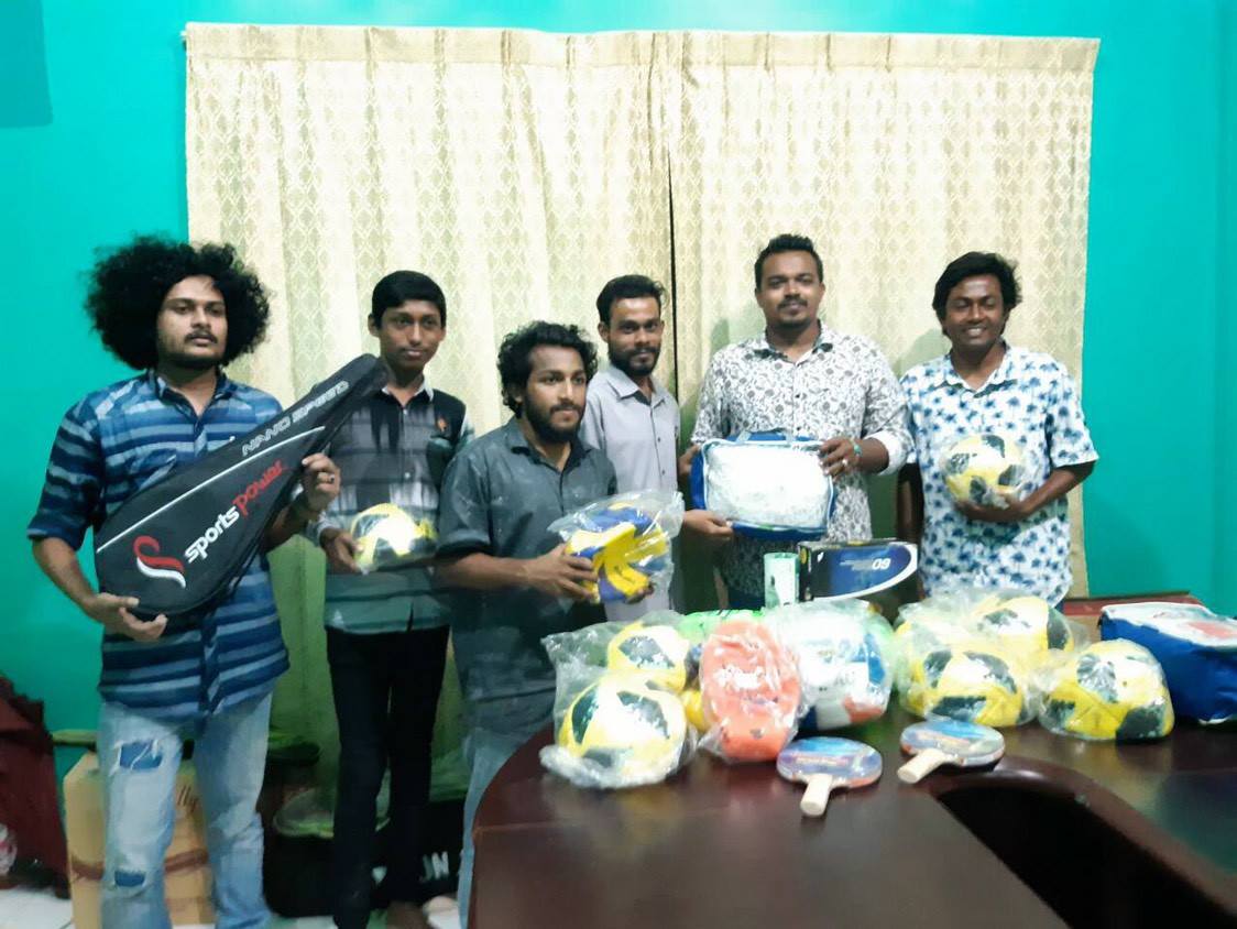 ޔޫތު މިނިސްޓްރީން ބ. އަތޮޅުގެ ރަށްތަކަށް ކުޅިވަރު ސާމާނު ހަދިޔާކޮށްފި