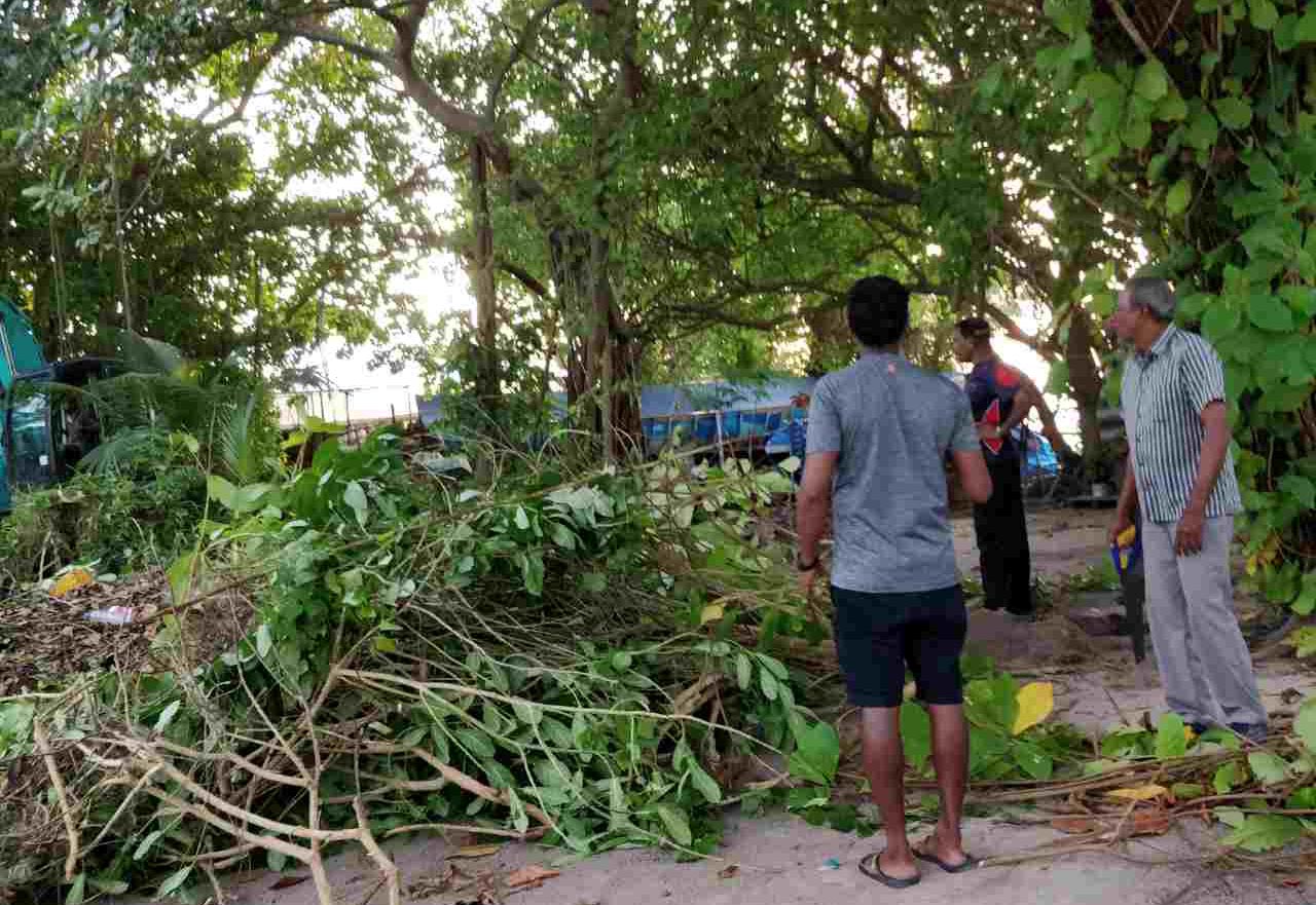 ޕީޕީއެމްގެ ޒުވާނުން ނުކުމެ ފުޓްސަލް ދަނޑުއަޅަން ބިން ސާފުކުރަނީ