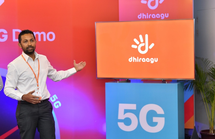 ދިރާގުން ރާއްޖޭގައި ފުރަތަމަ ފަހަރަށް 5ޖީ ޑެމޯ ދައްކާލައިފި