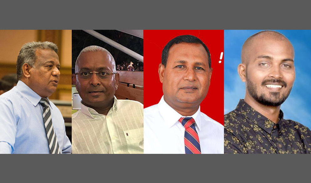 ކެންޑިޑޭޓުންގެ ނަން ތަރުތީބު؛ ފައިސަލް 1، ޔޫސޭ 2، އާއްޓޭ 3 އަދި ސަލީމް 4