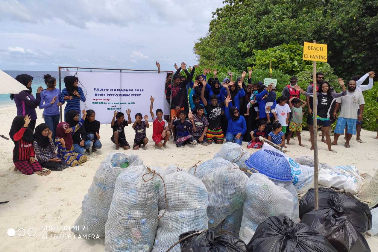 ކަމަދޫ ފަރު ސާފުކުރުމުގެ ބޮޑު ހަރަކާތެއް ހިންގައިފި