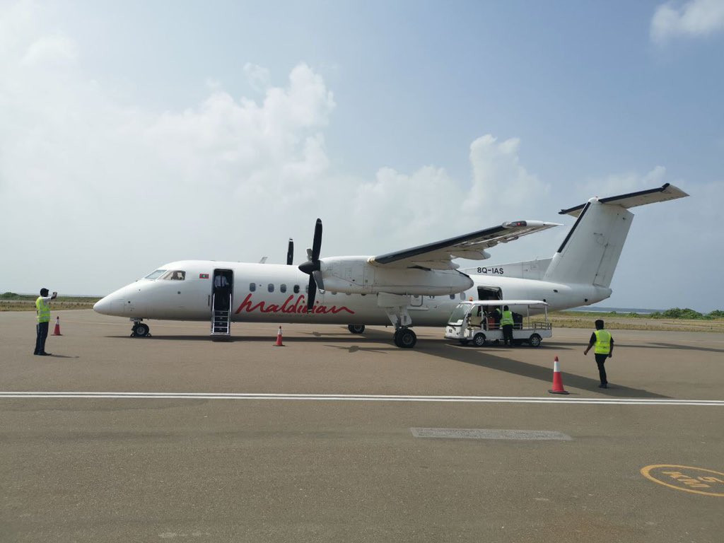 ދަރަވަންދޫ އެއާޕޯޓަށް 30،000 ވަނަ ފްލައިޓު ޖައްސައިފި